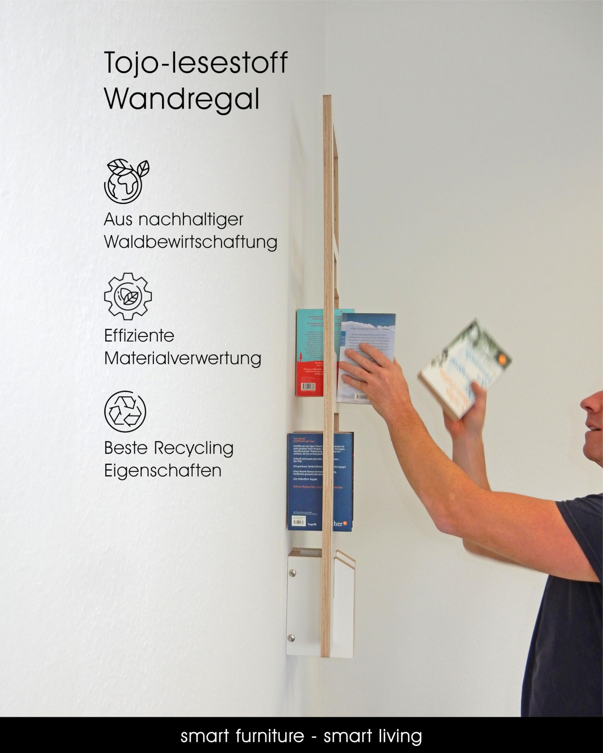 tojo-lesestoff-b-cherregal-wand-25-x-12-9-x-105-cm-wei image 5
