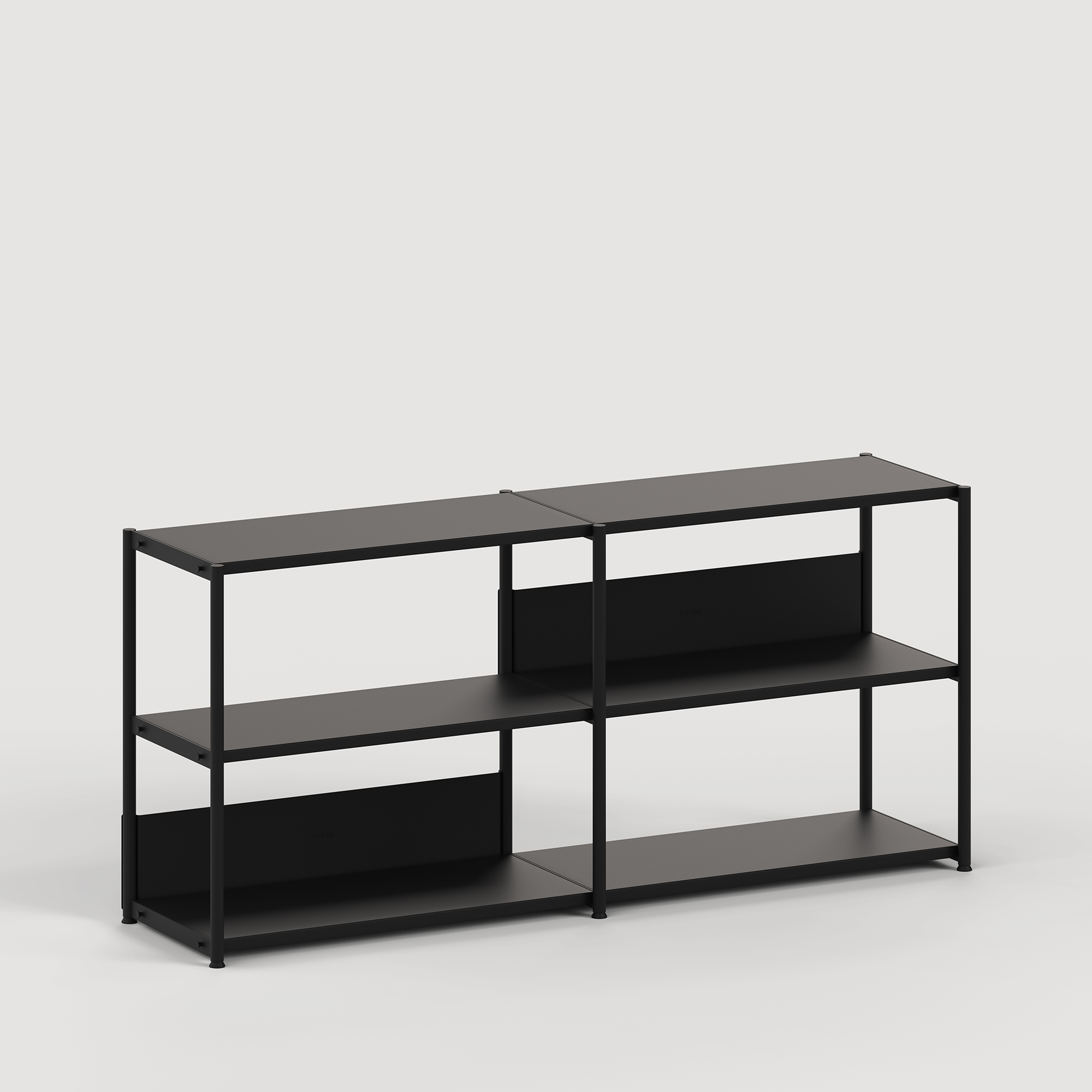 tiptoe-unit-lowboard-regal-h75-85-x-b164cm-stahl image 7