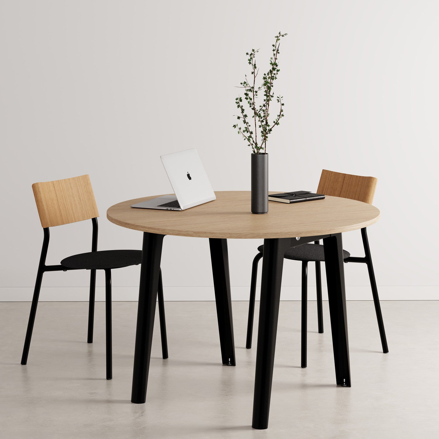 tiptoe-new-modern-runder-konferenztisch-110cm-holz-f-r-6-personen image 2