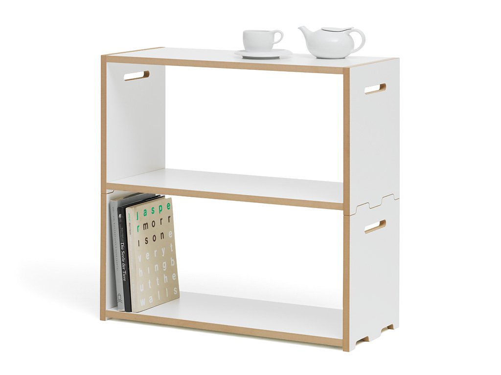 tojo-hochstapler-2x2-set-wei-mit-t-ren-modulares-mdf-regal-raumteiler image 5