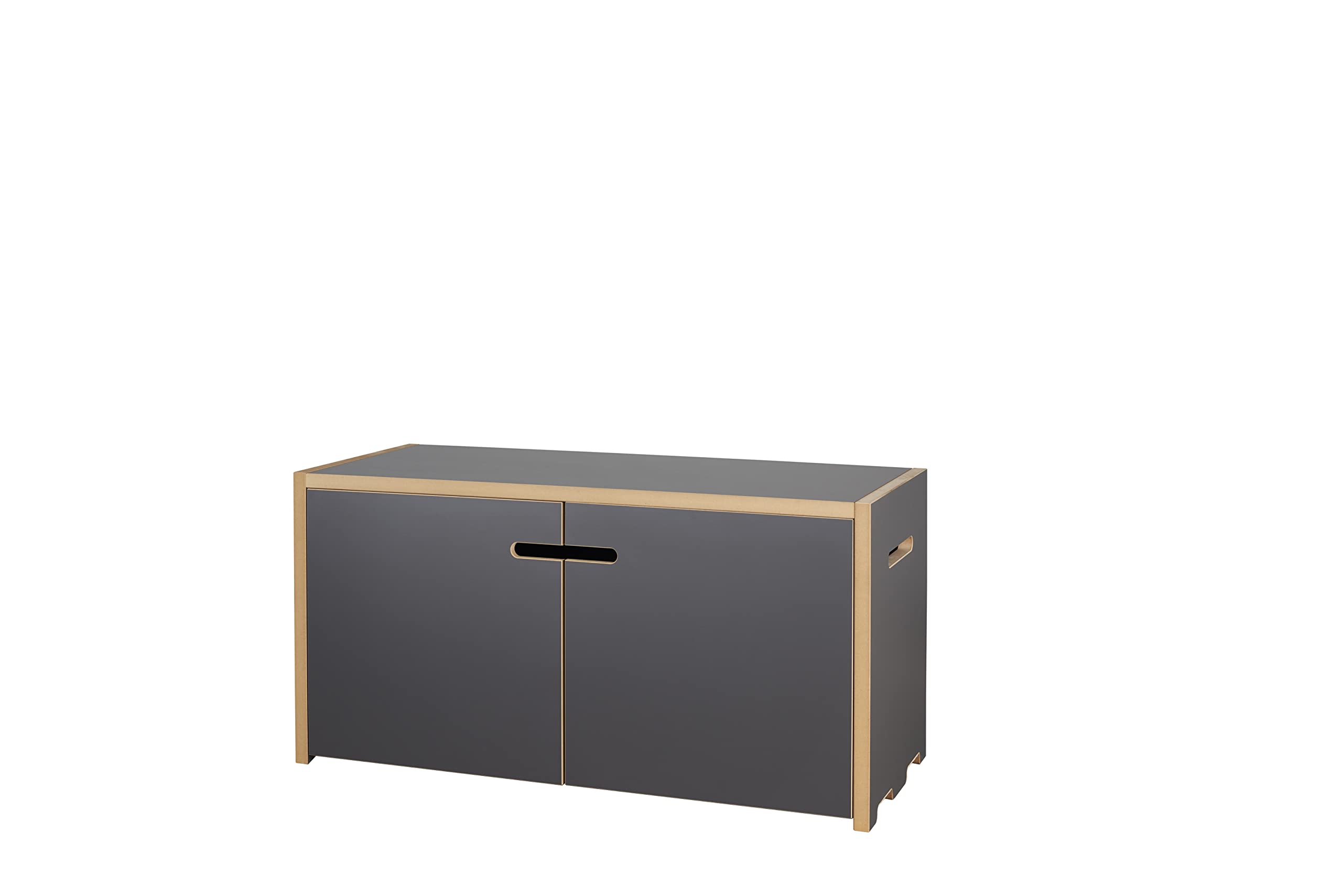 tojo-hochstapler-grundmodul-mit-t-ren-anthrazit-mdf-regal image 1