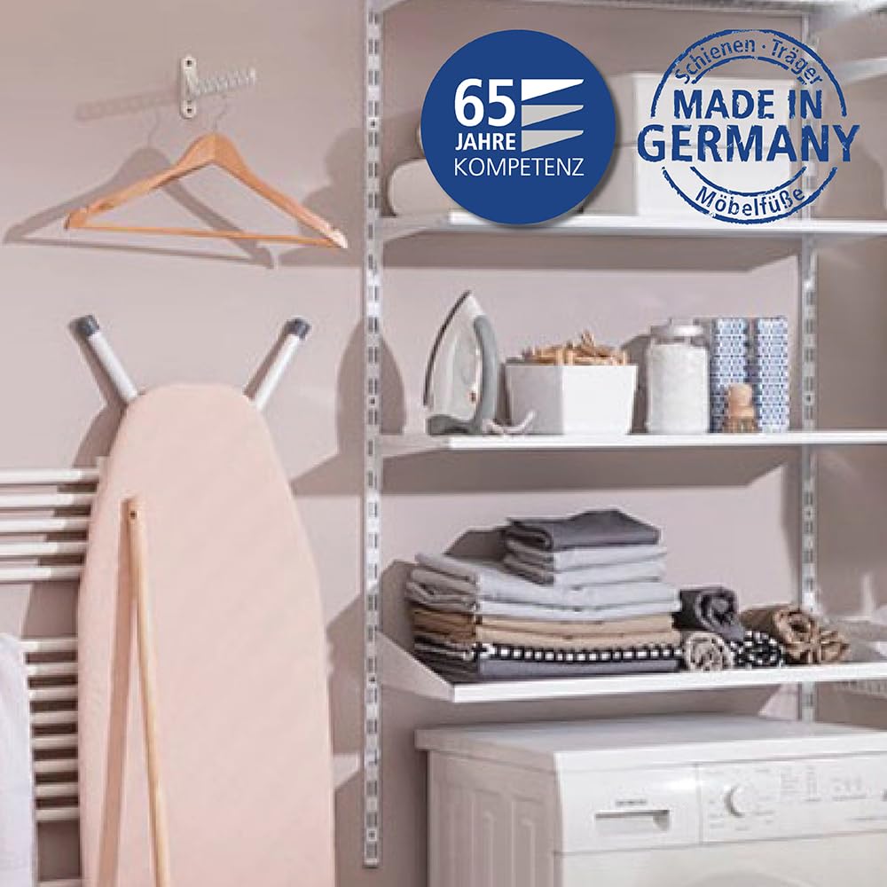 element-system-laura-kleiderl-fter-klappbare-wand-kleiderstange-300-mm-wei image 2