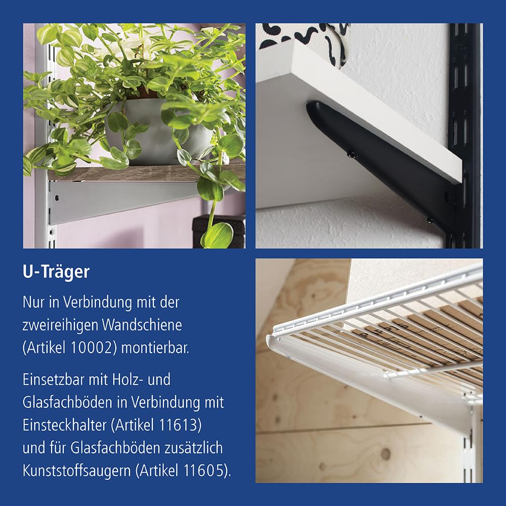 element-system-u-tr-ger-170-mm-stahl-wei-2-stk-f-r-2-reihige-wandschiene image 5