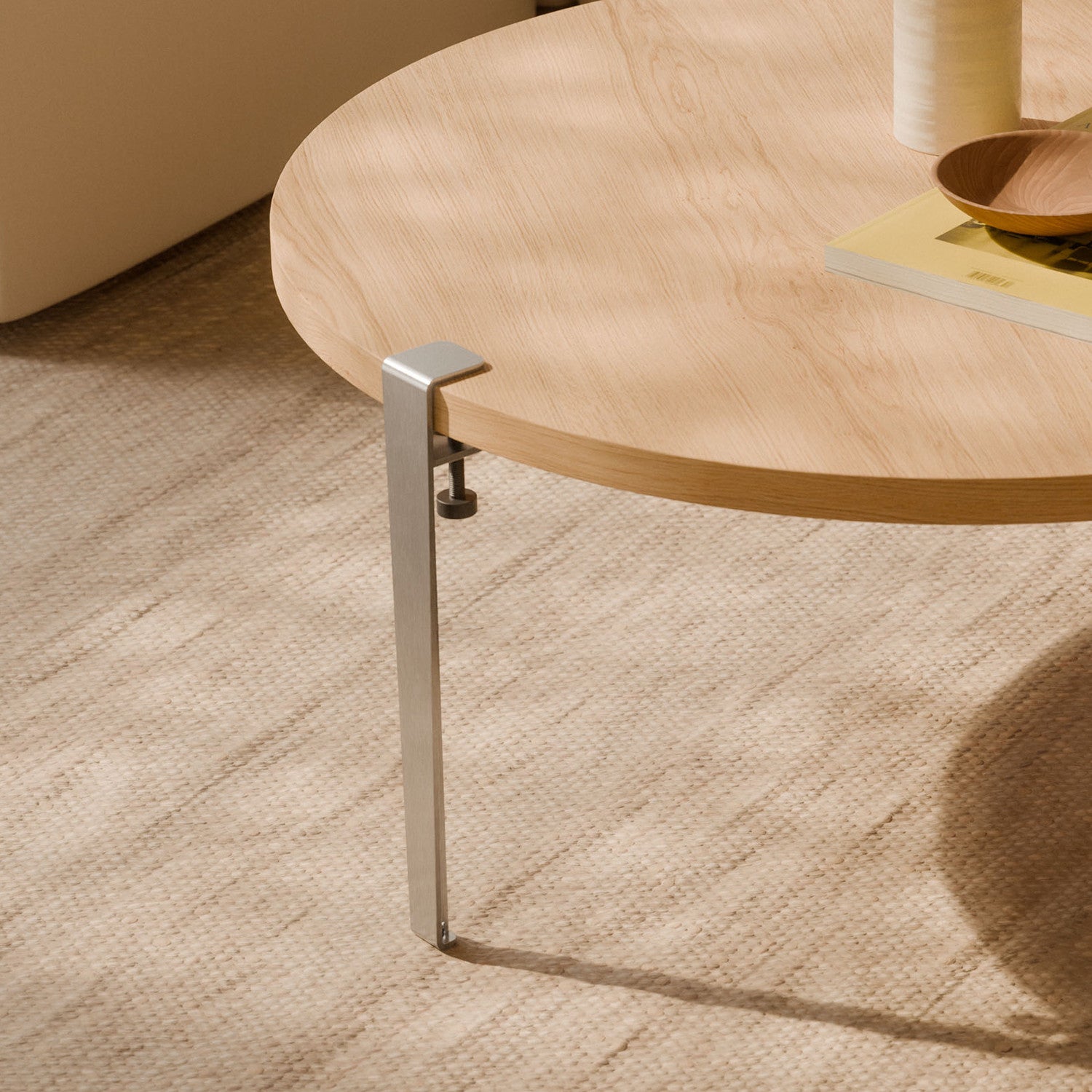 tiptoe-couchtischbein-43cm-core-edition-geb-rsteter-edelstahl image 2
