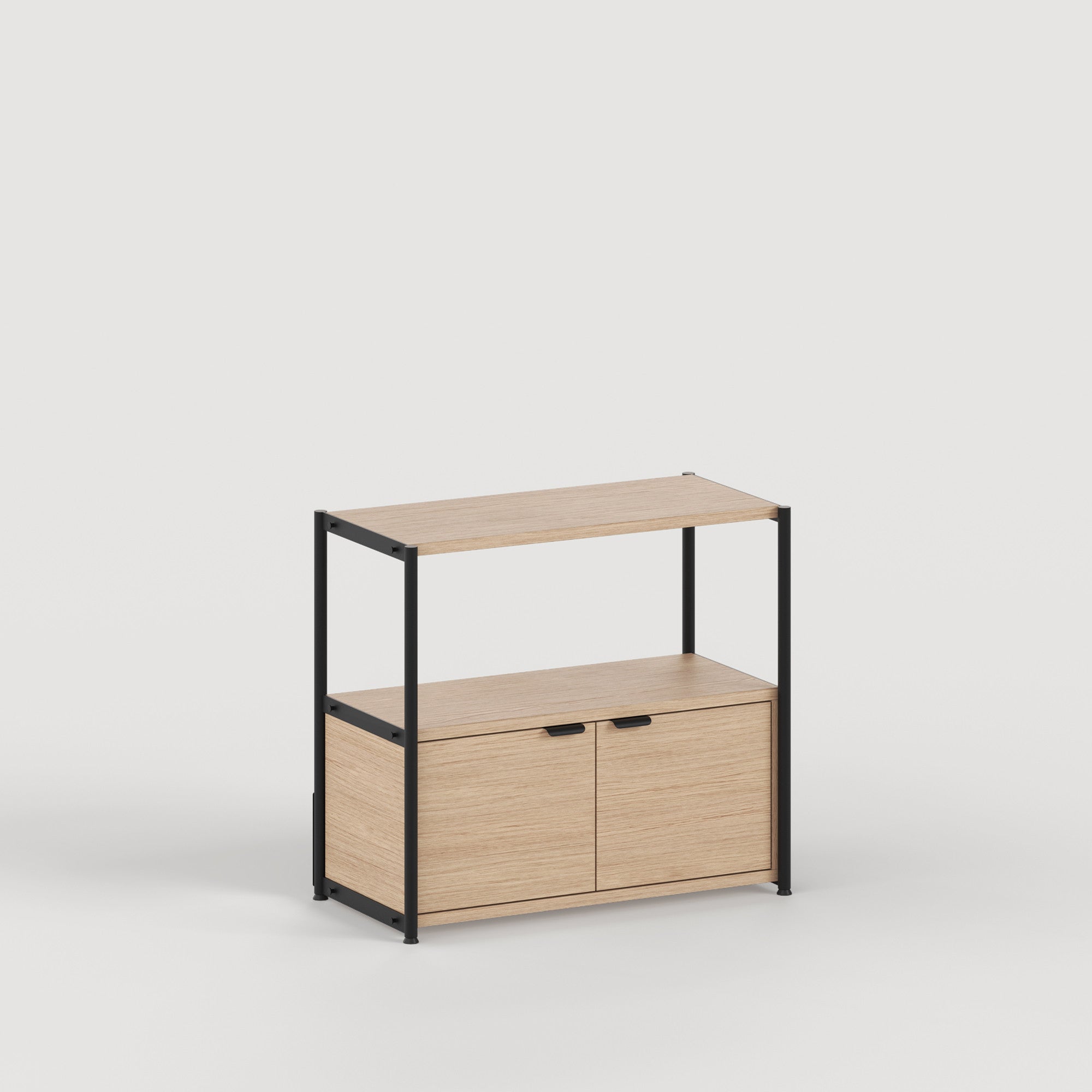 tiptoe-unit-regal-h75-85-x-b84cm-modulares-lowboard-holz-stahl image 1