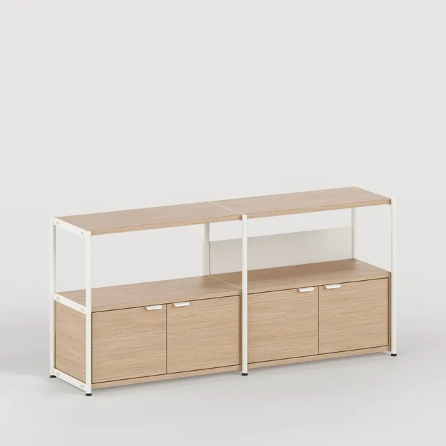 tiptoe-unit-regal-holz-h75-85-x-b164cm-ko-zertifiziert image 1