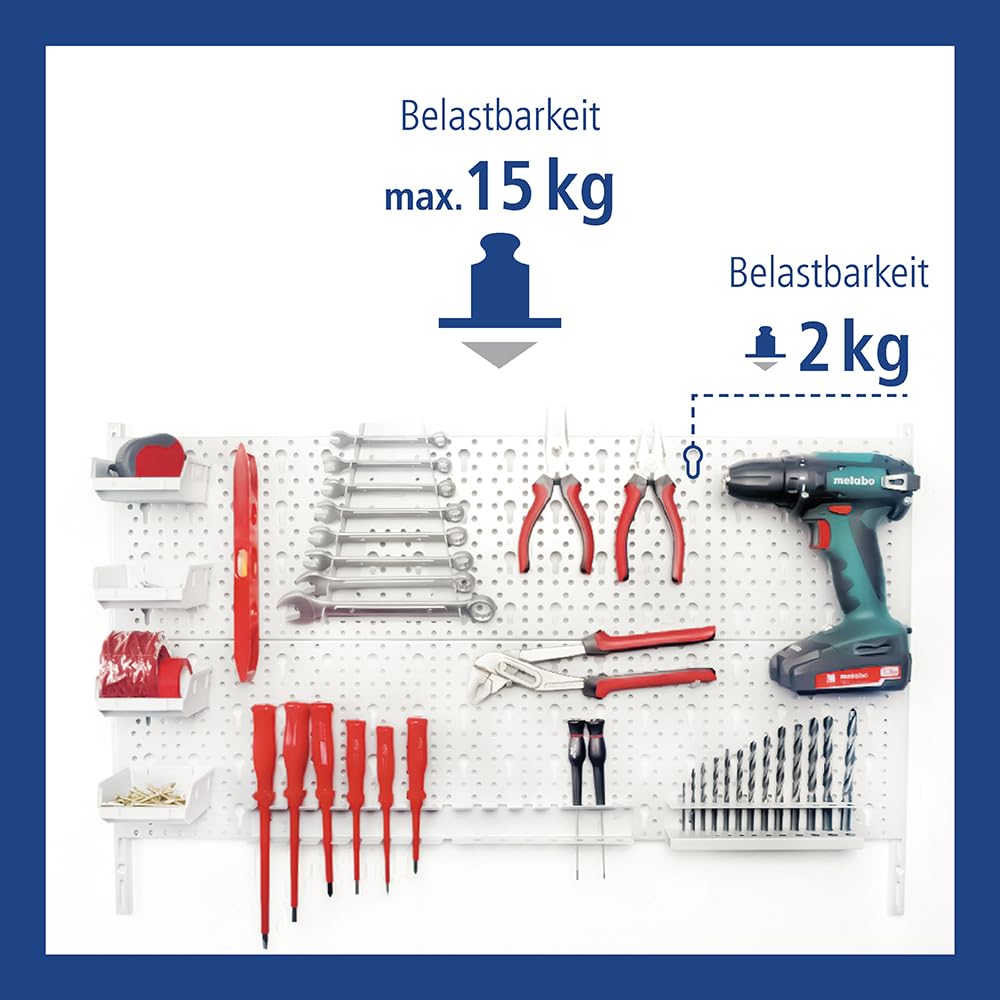 element-system-heimwerker-organizer-1-werkzeugwand-28-tlg-wei image 4
