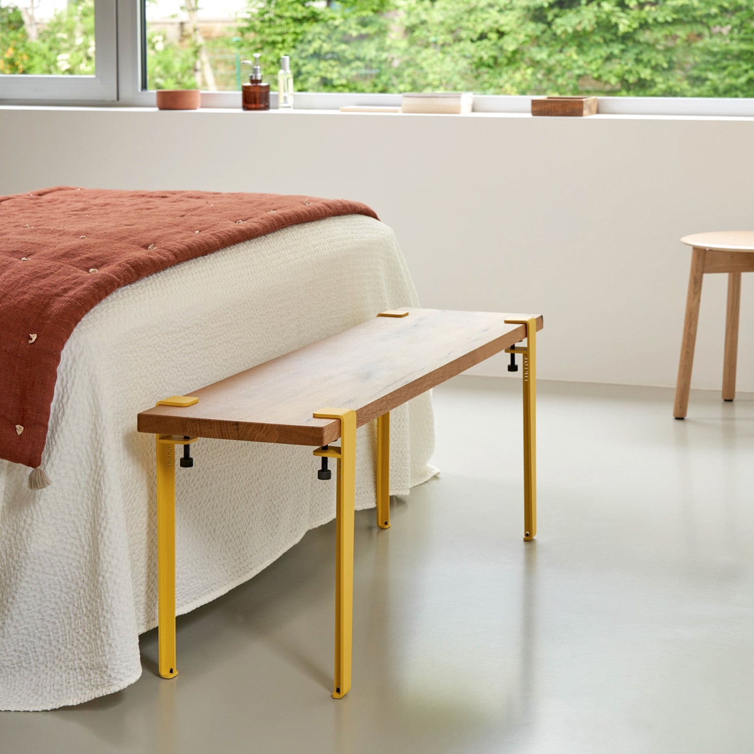 tiptoe-beistellbank-120x30cm-altholz-stahlbeine-43cm image 2