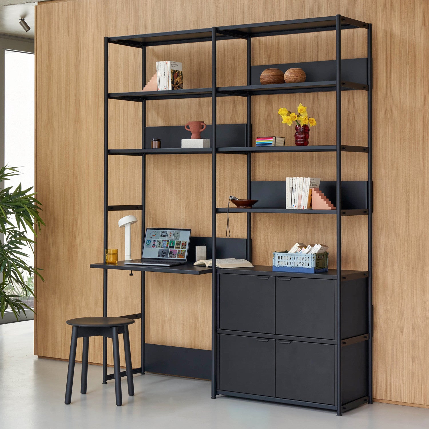 tiptoe-schreibtischregal-unit-h180-bis-215-x-b164cm-pulverbeschichteter-stahl image 2
