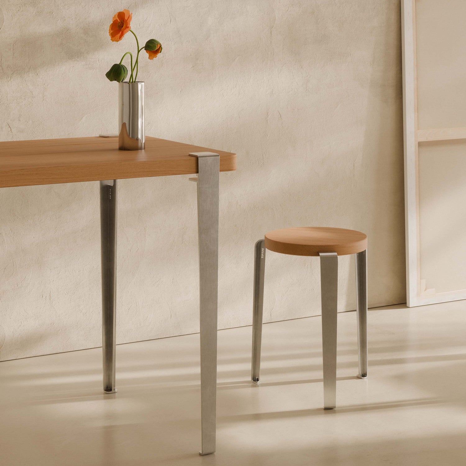 tiptoe-tischbein-75-cm-core-edition-geb-rsteter-edelstahl image 2