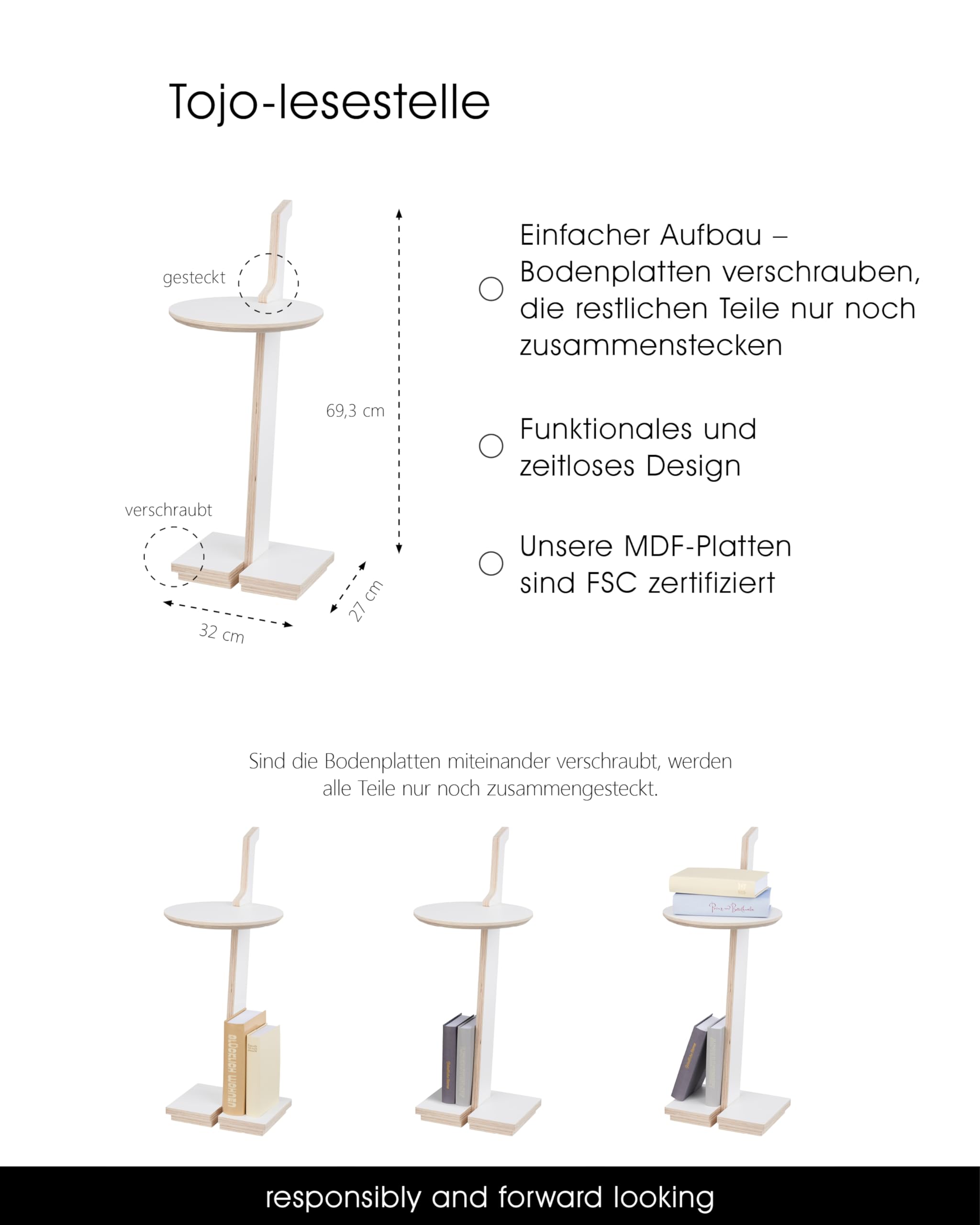 tojo-lesestelle-mobiler-beistelltisch-rund-27-x-32-x-69-3-cm-wei image 2